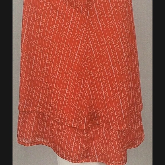 Worthington Women Medium Tunic Top Sleeveless Boho Sheer Lined Stretch - Picture 9 of 12